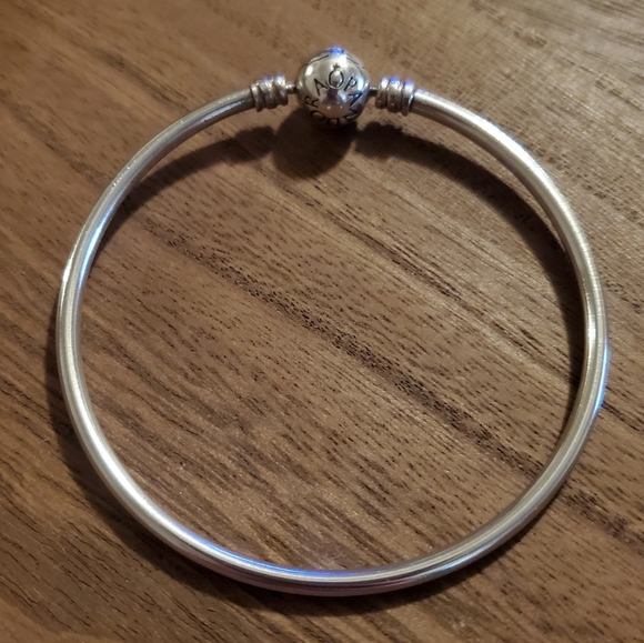 Pandora Moments Sterling Bangle Bracelet - Picture 4 of 8